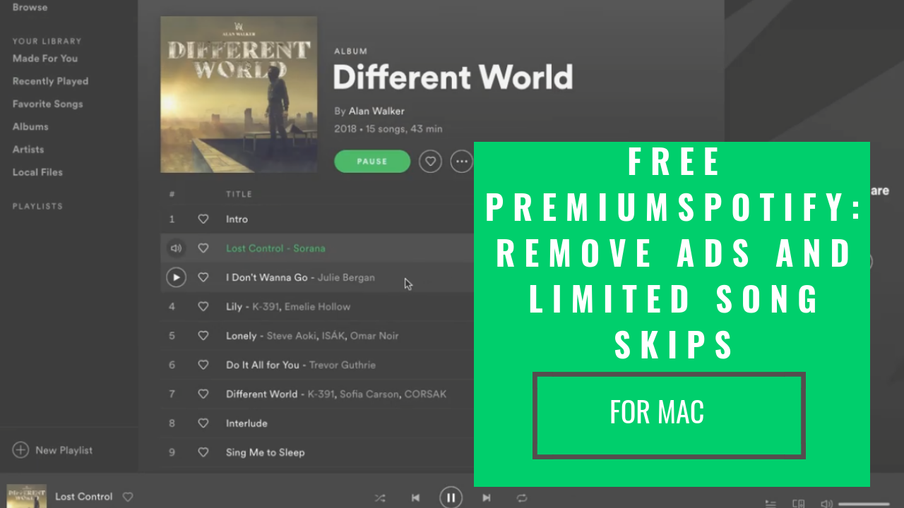 Spotify premium mac free
